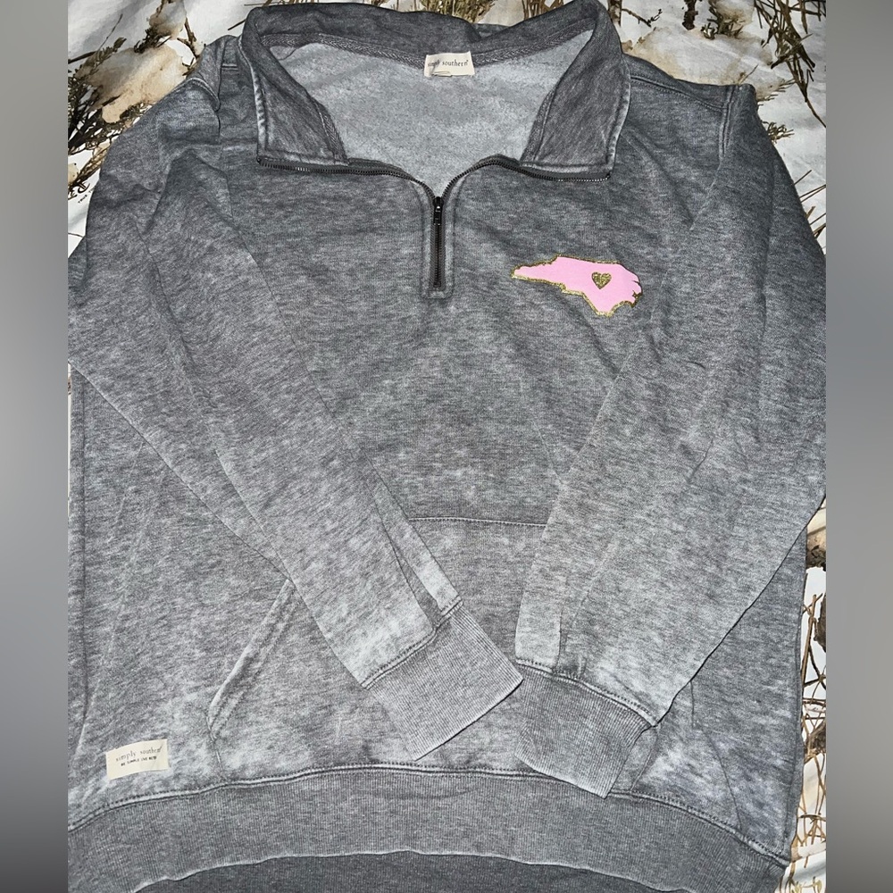 Simply Southern NC quarter zip Sweater size L